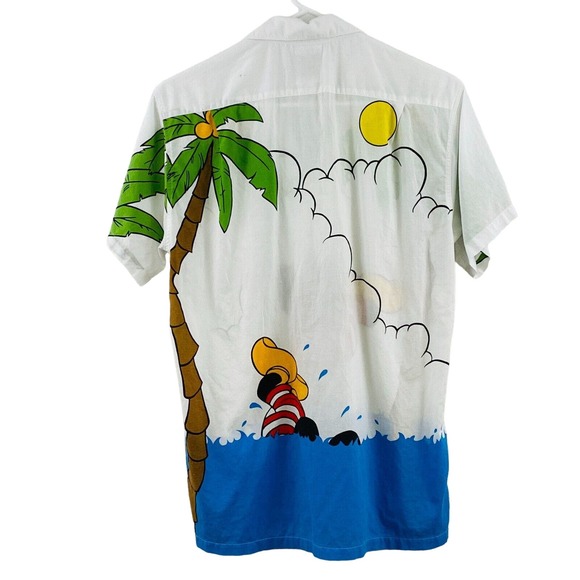 Vintage Mens S Mickey & Co Camp Shirt Mickey Mouse All Over Print Short Sleeve - Picture 4 of 7